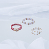 3Pcs Acrylic & Plastic Pearl Finger Rings Set RJEW-LP0003-59C-3