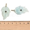 Natural Flower Amazonite Pendants G-K372-06G-A01-3