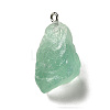 Raw Rough Natural Green Fluorite Pendants G-A028-01C-3