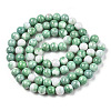 Opaque Crackle Glass Round Beads Strands GLAA-T031-10mm-01L-2