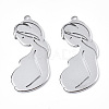 Non-Tarnish 201 Stainless Steel Pendants STAS-N098-069P-3