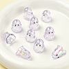 10Pcs Transparent Acrylic Bead Caps TACR-YW0003-23I-1