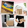 2Pcs Straw Plaited Cosmetic Zipper Bags AJEW-CN0006-36A-5