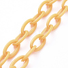 Personalized ABS Plastic Cable Chain Necklaces NJEW-JN03254-01-3