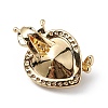 Real 18K Gold Plated Rack Plating Brass Micro Pave Clear Cubic Zirconia Pendants KK-C015-27G-4