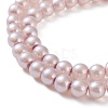 Baking Painted Pearlized Glass Pearl Round Bead Strands X-HY-Q003-6mm-47-01-5