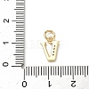 Brass Micro Pave Cubic Zirconia Charms KK-I382-03G-V-3