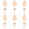 304 Stainless Steel Charms STAS-UN0012-02RG-1