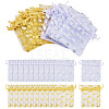 30Pcs 2 Colors Hot Stamping Polka Dot Organza Jewelry Drawstring Bags ABAG-TADJ0001-06A-1