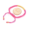Polyester Cord Braided Bead Bracelets for Women BJEW-L698-01G-09-5
