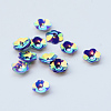 Ornament Accessories Disc Plastic Paillette Beads X-PVC-R013-10mm-0430-1