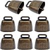 Retro Iron Bell Pendants IFIN-NB0001-28-1