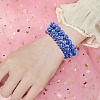 3Pcs 3 Size Synthetic Imperial Jasper Round Beaded Stretch Bracelets Set BJEW-SW00064-33-2