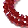 Electroplate Transparent Glass Beads Strands LS-EGLA-A035-T4mm-L07-3