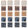 20Pcs 5 Colors 1-Hole Alloy Resin Buttons BUTT-GF0004-08-1