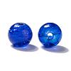 Baking Paint Crackle Glass Beads DGLA-X0006-8mm-03-3