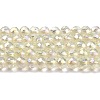 Electroplate Transparent Glass Beads Strands X1-GLAA-H021-01B-FR04-2
