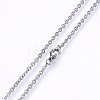 Non-Tarnish 304 Stainless Steel Cable Chains Necklaces NJEW-F226-04P-02-2