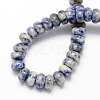 Natural Blue Spot Jasper Rondelle Beads Strands X-G-S105-8mm-29-2