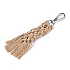 Polycotton(Polyester Cotton) Tassel Big Pendants Decorations FIND-R089-11-1