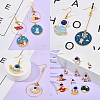 36Pcs 18 Style Alloy Enamel Pendants ENAM-SZ0002-49-3