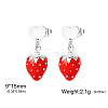 304 Stainless Steel Stud Dangle Earrings WG2FA29-03-1