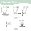 24Pcs Brass Screw On Clip-on Earring Findings KK-SP0001-20P-2