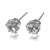 Cubic Zirconia Ear Studs STAS-E051-3D-2