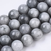 Natural Hawk's Eye Beads Strands G-R462-047B-1