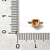 Rack Plating Brass Cubic Zirconia Heart Links Connector Charms KK-M014-01-G-4
