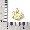 Evil Eye Enamel Shell Brass Butterfly Charms with Jump Rings KK-E092-27G-03-3