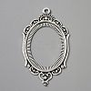Zinc Alloy Pendant Cabochon Settings FIND-WH050-70AS-1