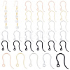   150Pcs 5 Colors Resin Earring Hooks RESI-PH0001-78-1