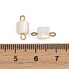 Natural Shell Square Connector Charms STAS-D378-23G-3