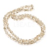 Full Plated Electroplate Glass Beads Strands EGLA-G037-04A-FP03-2