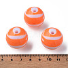 Opaque Striped Acrylic Beads MACR-S373-27C-04-3