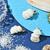 Sea Shell with Iron Alligator Hair Clips PHAR-JH00104-02-4