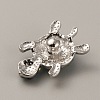 Alloy Rhinestone Snap Buttons FIND-WH0111-246-2