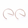 Brass Stud Earring Findings EJEW-L234-54RG-1