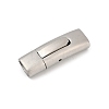 304 Stainless Steel Snap Lock Clasps STAS-U055-02E-P-1