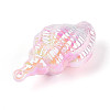 UV Plating Opaque Acrylic Shell Shape Big Pendants SACR-T018-35B-2