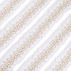 Fabric with Plastic Beads Ribbon OCOR-FG0001-29-1