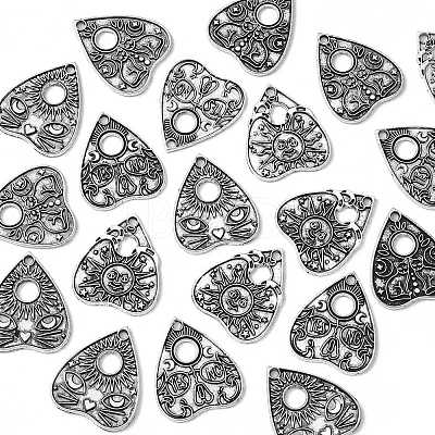 20Pcs 4 Styles Tibetan Style Alloy Pendants TIBEP-CJ0003-36-1