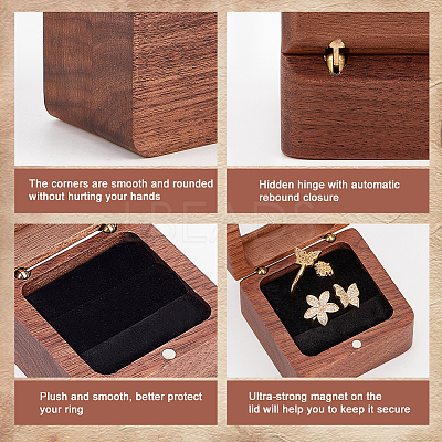 2-Slot Wooden Finger Ring Boxes OBOX-WH0007-18-1