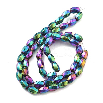 Electroplated Synthetic Magnetic Hematite Beads Strands G-P545-G01-02B-1