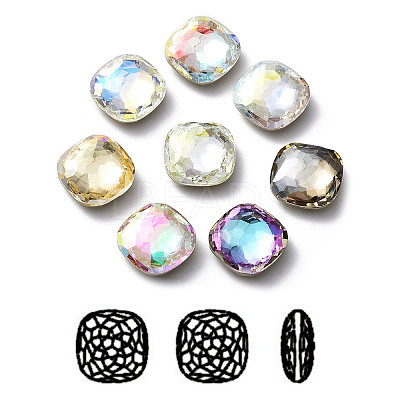 K9 Glass Rhinestone Cabochons RGLA-P035-03C-M-1