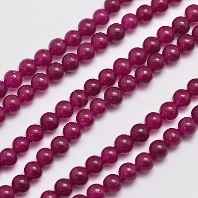Natural & Dyed Malaysia Jade Bead Strands X-G-A146-4mm-A15-1