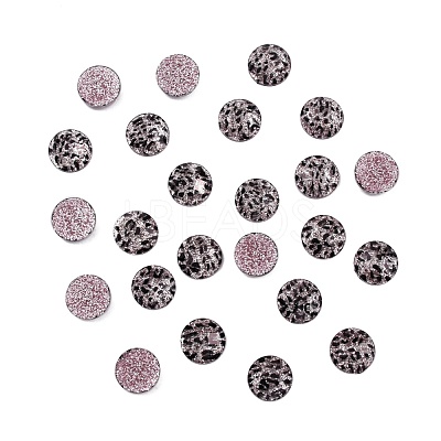 Printed Resin Cabochons CRES-WH0010-6-1