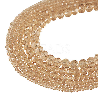 6 Strands 6 Styles Glass Beads Strands EGLA-TADJ0001-05A-1