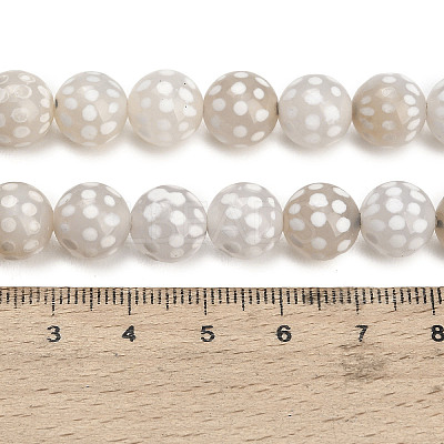 Tibetan Style dZi Beads Strands GG-NH0001-A04-10MM-1